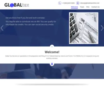 Globaltaxonline.net(Global-tax) Screenshot