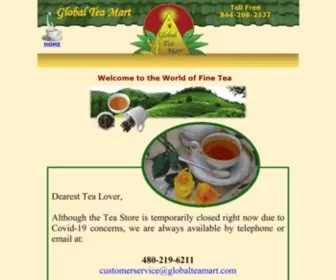 Globalteamart.com(Global Tea Mart) Screenshot