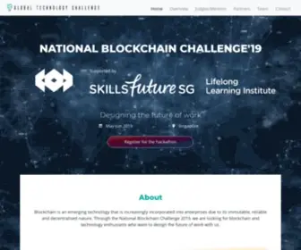 Globaltechchallenge.com(National Blockchain Challenge) Screenshot