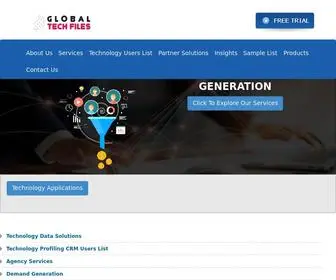 Globaltechfiles.com(Business Email Lists and Technology Users Mailing Addresses) Screenshot