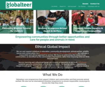 Globalteer.org(UK Charity) Screenshot