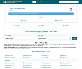 Globaltimeconverter.com(Time Converter and World Clock) Screenshot