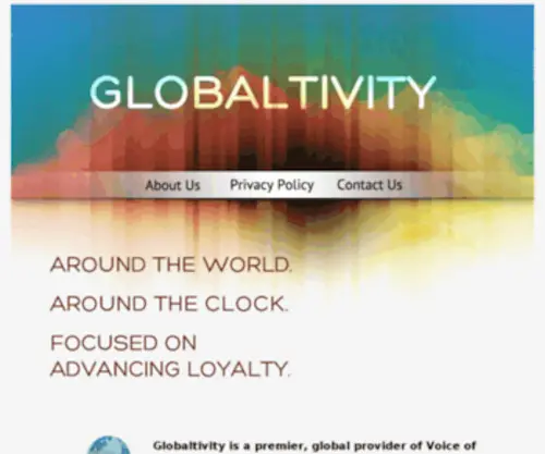 Globaltivity.com(G L O B A L T I V I T Y) Screenshot