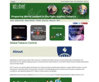 Globaltobaccocontrol.org(Global Tobacco Control) Screenshot