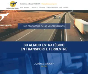 Globaltranscargo.com(Inicio) Screenshot