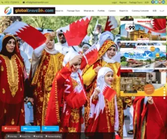 Globaltravelbh.com(Global Travel & Tours W.L.L) Screenshot