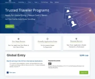 Globaltrustedtraveler.com(Global Trusted Traveler) Screenshot