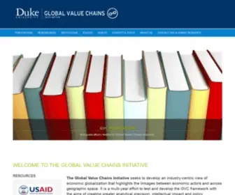 Globalvaluechains.org(Global Value Chains Center) Screenshot