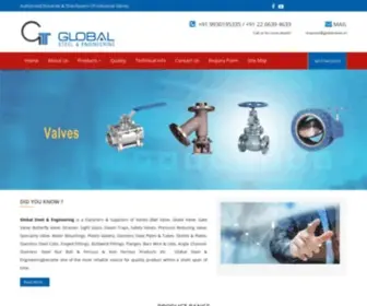 Globalvalves.in(Audco Ball Valve India) Screenshot