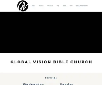 Globalvisionbc.com(Global vision bible church) Screenshot