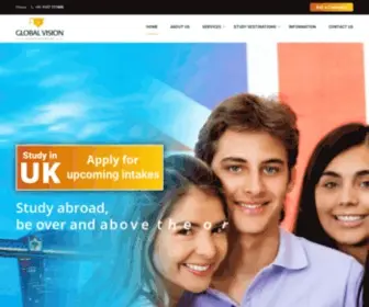 Globalvisionoverseas.com(Global Vision Overseas) Screenshot