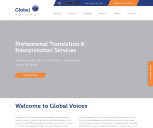 Globalvoices.dk(Translation and Interpretation Services) Screenshot