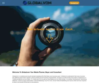 Globalvom.com(Globalvom your Media Marketing and Advertising Planner Buyer and Consultant) Screenshot