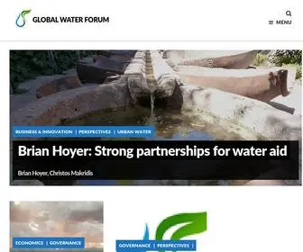 Globalwaterforum.org(The challenges of water governance in the 21st century) Screenshot