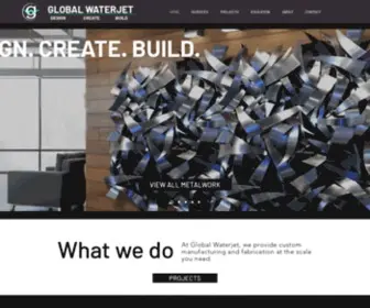 Globalwaterjet.com(Global Waterjet) Screenshot