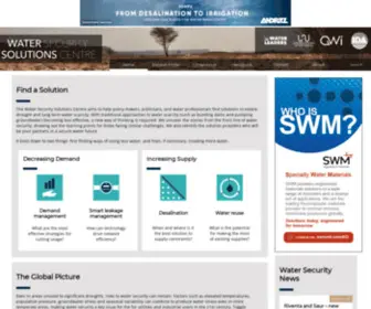 Globalwatersecurity.org(Water Security Solutions Centre) Screenshot