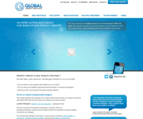 Globalwebsitecreations.com(A Journey Beyond Online Success) Screenshot