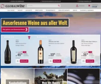 Globalwine.ch(Rotweine, Weissweine, Schaumweine) Screenshot