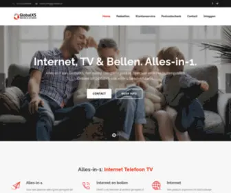 GlobalXS.nl(Uw Glasvezelprovider voor zorgeloos Alles) Screenshot