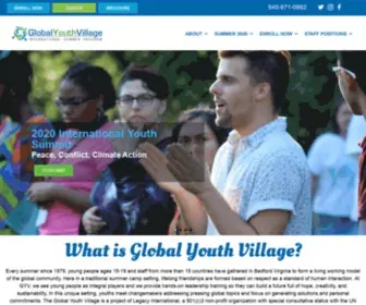 Globalyouthvillage.org(Environmental activist) Screenshot