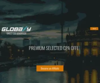 Globaxy.com(The CPA network) Screenshot