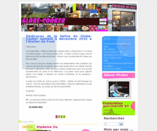 Globe-Cooker.com(Fred, le Globe-Cooker rejoint le Club des Nouveaux Explorateurs) Screenshot