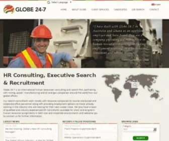 Globe24-7.com(Human Resource Management & Consulting Firm) Screenshot