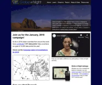 Globeatnight.org(Globe at Night) Screenshot