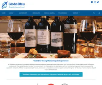 Globebleu.com(Bespoke Luxury Travel) Screenshot