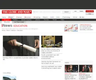 Globecampus.ca(The Globe and Mail) Screenshot