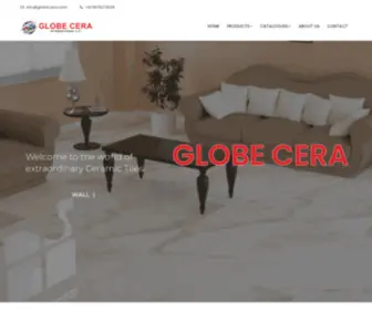 Globecera.com(Leading tiles manufacturer and exporter of digital ceramic tiles) Screenshot