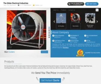 Globefan.net(The Globe Electrical Industries) Screenshot