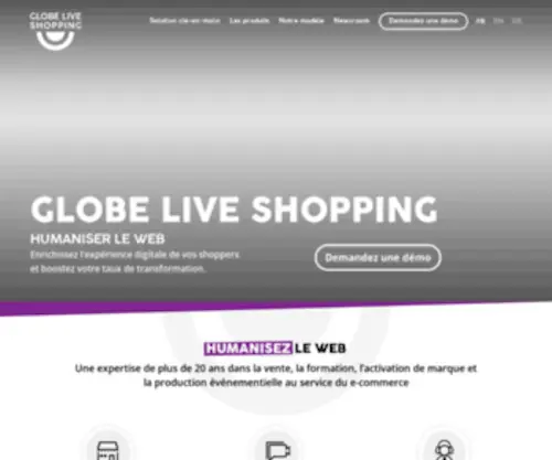 Globeliveshopping.com(GLOBE LIVE SHOPPING humanise le web) Screenshot