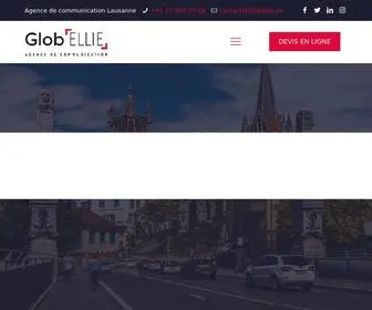 Globellie.ch(Agence de communication à Lausanne) Screenshot