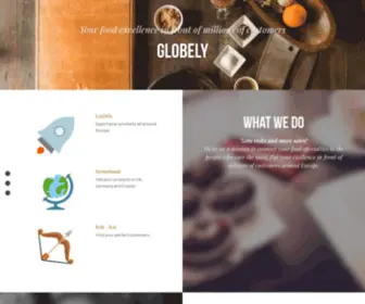 Globely.co.uk(Food excellence around Europe) Screenshot