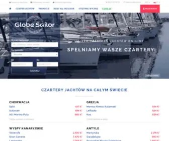 Globesailor.pl(Czarter jachtów oraz rejsy w najlepszej cenie) Screenshot