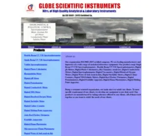 Globescientificinstruments.com(Manufacturers of analytical laboratory equipment in india globe instruments panhkula) Screenshot