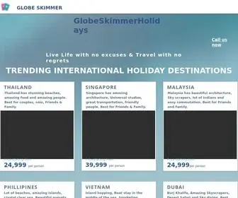 Globeskimmerholidays.com(Travel Planner) Screenshot