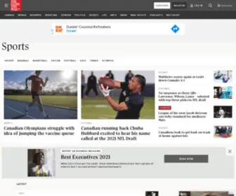 Globesports.com(The Globe and Mail Sports section) Screenshot