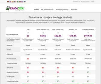 Globessl.hu(SSL tanúsítványok) Screenshot