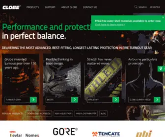 Globeturnoutgear.com(Athletic Gear for Firefighters) Screenshot