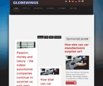 Globewings.net(Lifestyle) Screenshot