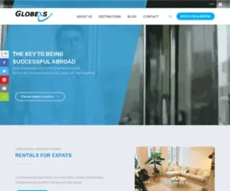 Globexs.com(Rentals and relocation services for expats) Screenshot