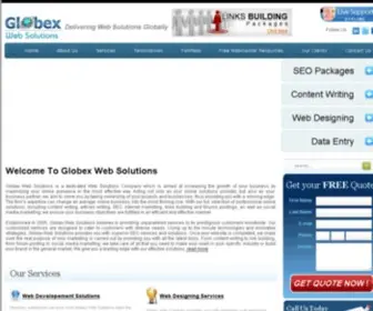 Globexwebsolutions.com(Web Solutions Company) Screenshot