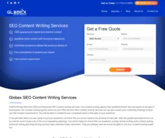 Globexwritingservices.com(Best Content Writing Services) Screenshot