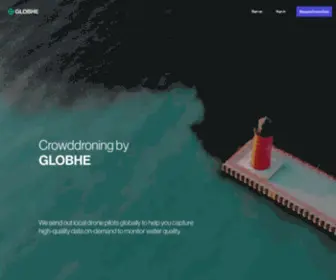 Globhe.com(Creating a better future with drones) Screenshot