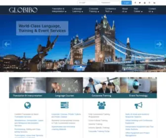 Globibo.com(Translation, Interpretation, Language Courses & Training) Screenshot