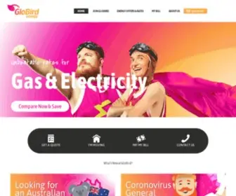 Globirdenergy.com.au(Australia Cheap Electricity & Gas Provider) Screenshot