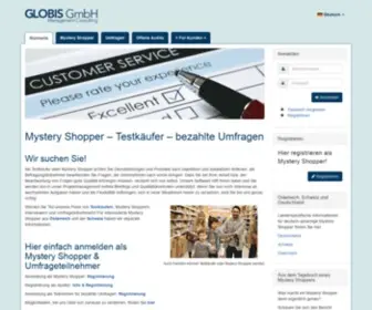 Globis-Survey.com(Mystery Shopper) Screenshot