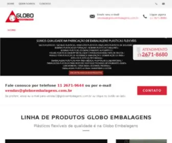 Globoembalagens.com.br(A embalagem certa para seu produto) Screenshot